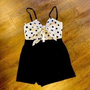 Loft beach polka dot romper (beach cover up)